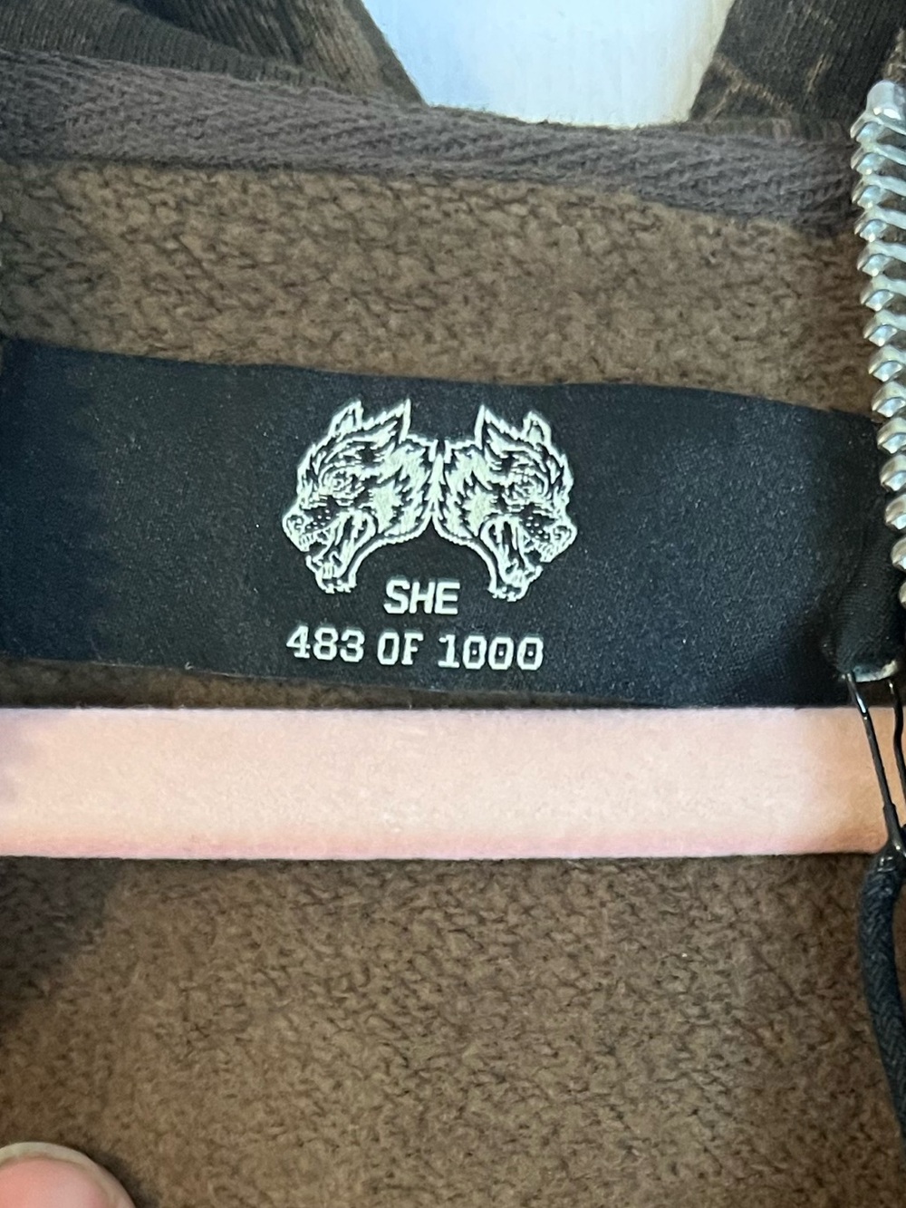 #1109 NWT Darc Sport SHE Origin Hesh Chambers Cropped Zip Hoodie Camo Small - Picture 5 of 9